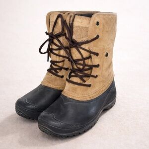 The North Face Brown and Black Winter Boots